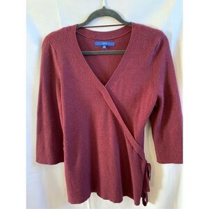 Apt 9 Burgundy Crossover Long Sweater ✝️